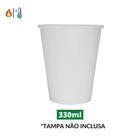 Copo de Papel Branco 330ml c/ 50un