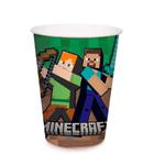 Copo de Papel Minecraft - 240 ml - 8 unidades - Cromus - Rizzo