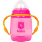 Copo de Treinamento Infantil Bico de Silicone e Alça Removível 300ml Para Bebê +6 Meses Urso Buba