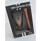 Copo de vidro personalizado, copo de vidro do Corinthians, Copo com amassador, Copo 400 ml