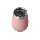 Copo de vinho YETI Rambler de 10 oz, isolado a vácuo, aço inoxidável com tampa MagSlider, rosa arenito