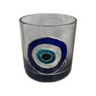 Copo De Whisky De Vidro Olho Grego Sorte Base ul 300 Ml