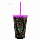 Copo Decorado Caveira Mexicana 550 Ml - Usual