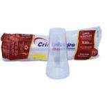 Copo descartavel 330 ml cristalcopo liso polipropileno com 50 unidades