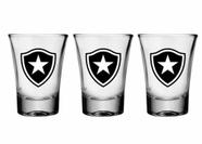 Copo dose botafogo 60ml - kit 3 copos