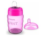 Copo Easy Sip Cup Com Bico de Silicone Philips Avent Rosa 260mL