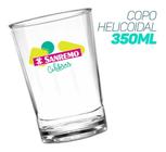 Copo em PS Helicoidal 350ml Para Água, Suco E Drinks