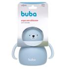 Copo em Silicone Com Canudo Ursinho Azul 19689 - Buba