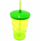 Copo euphoria 700ml com canudo verde 97002 / un / neoplas