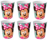 Copo Festa Infantil Minnie Disney 320ml Kit 6 Unidades