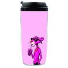 Copo Garrafa Personalizado Pantera Cor Rosa Térmico 350 ML - PN