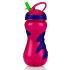 Copo gator com canudo rigido retratil rosa 450ml cajovil