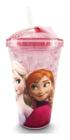 Copo Gel Congelante Infantil Menina Rosa Frozen 450ml