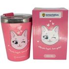 Copo Gente Legal Tem Gato Gata Cat Rosa Térmico Quente Gelado 300ml Com Tampa - Zona Criativa