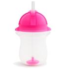 Copo Grande C/Canudo 296ml +12m Rosa Munchkin