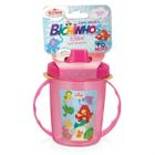 Copo Infantil Com Alças E Bico 320ML Bichinhos 6 Meses Rosa - Nitron