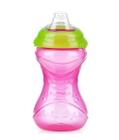 Copo Infantil Com Bico de Silicone Nuby Rosa 300ml - Cajovil