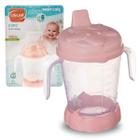 Copo Infantil Com Tampa Bico Alça Baby Menina Rosa 200ml - Usual Utilidades