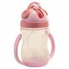 Copo Infantil De Transição Com Alça Canudo 300 Ml Rosa - WESTERN BABY