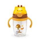 Copo Infantil Tritan Com Alça E Canudo Girafa 300Ml - Lillo