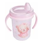 Copo Infantil Urso / Ursa 330ml Com Alça Removível Transição - Plasútil