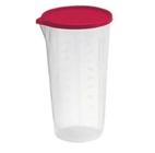 Copo Medidor Com Tampa 8,5X9,3X16Cm 500Ml Transparente