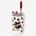 Copo Neo Harry Potter Hogwarts 300ml c/ Canudo -ZonaCriativa