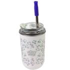 Copo Neo Mickey Com Canudo Zona Criativa Térmico Inox