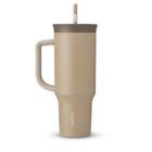 Copo Owala Tumbler Stainless Steel Termica 40Oz / 1,180Ml - Grey/Brown Down To Earth