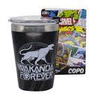 Copo Pantera Negra Wakanda Semi-térmico Preto Oficial Marvel - Zona Criativa