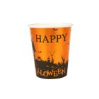 Copo Papel Tema 270ml Happy Halloween Metalizado - 10 unid