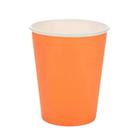 Copo Papel Tema 270ml Liso Laranja - 10 unid