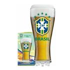 Copo Para Cerveja Chuteira 370Ml Globimport - Brasão Brasil
