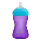 Copo Philips Avent Bico Silicone Roxo e Azul 300ml