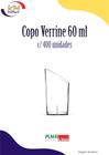 Copo PIC 061 Verrine 60 ml c/400 unid. - Plastilânia - sobremesas, doces, confeitaria (11312)