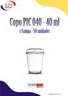 Copo PIC 40 ml c/tampa 50 unid. - Plastilânia - brigadeiro, beijinho, doces, sobremesas (9993723)