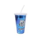 Copo Plastico Canudo Times 450ml - Mileno