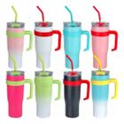 Copo Quencher Térmico com Canudo Alça Portátil Caneca Garrafa de Água Café Refrigerante Chá Entrega Rápida