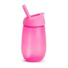 Copo Simple Clean Canudo 296Ml +12Meses Rosa Munchkin