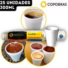 Copo Térmico 300 Isopor Bebidas Quentes Frias Chá Café - 300ml - 25 Unidades