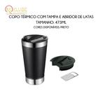 Copo Térmico 473ml com tampa e abridor de latas