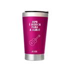 Copo Térmico Aduze com Tampa Frase de MPB 500 ml