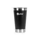 Copo Térmico Aiker AK-5007 Para Cerveja Bebidas 473ML Redondo Aço Inox Com Tampa Adventure Camping