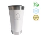 Copo Térmico Branco Cerveja Chopp Café Inox Tampa Abridor 473ml