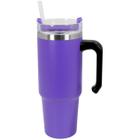 Copo Térmico Caneca Alça 890ml Duplo Isolamento Inox Canudo