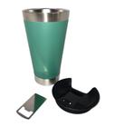 Copo Térmico Com Tampa E Abridor Aço Inox 500ML Para Cerveja