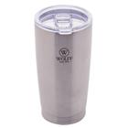 Copo Térmico de Aço Inox Prata Parede Dupla com Tampa 600ml Wolff