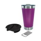 Copo Térmico De Aço Inox Sem Logo Roxo 473ml Stell Beer Pints