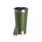 Copo Térmico De Aço Inox Sem Logo Verde Militar 473ml Stell Beer Pint