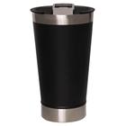 Copo Térmico de Cerveja 500 ml Mimo Style em Aço Inox com Tampa Preto